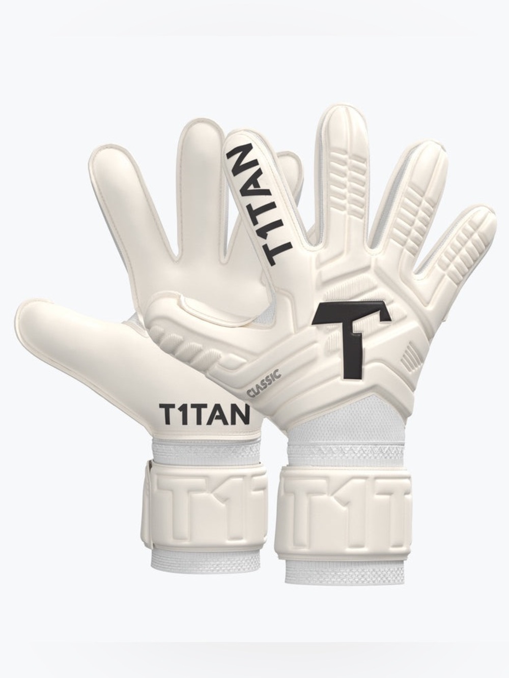 Classic 1.0 White-Out Goalkeeper Gloves - Finger Protection For Training & Games